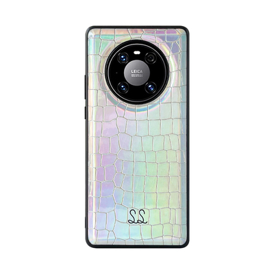 SS新款炫彩鳄鱼纹皮革适用华为