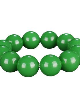 男款佛珠和田玉手串新疆菠菜