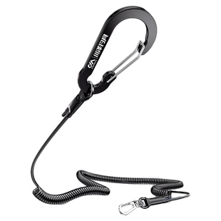 川泽钢丝钓鱼失手绳自动伸缩鱼竿大物防丢绳新款高端防脱绳防脱手