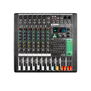 专业双编组调音台舞台演出会议工程婚庆用双均衡蓝牙99种混响效果
