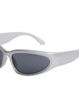 黑银酷炫骑行防晒墨镜