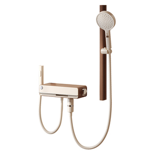 日丰缪斯中古风无顶喷淋浴花洒套装全铜卫浴小户型家用过滤极简易