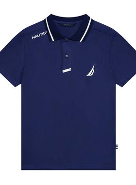【原纱防晒凉感】NAUTICA童装 男女童短袖polo衫T恤夏季半袖上衣