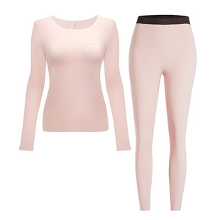 猫人热八度保暖套装2025年新款男女士圆领修身秋衣秋裤抗菌抗静电