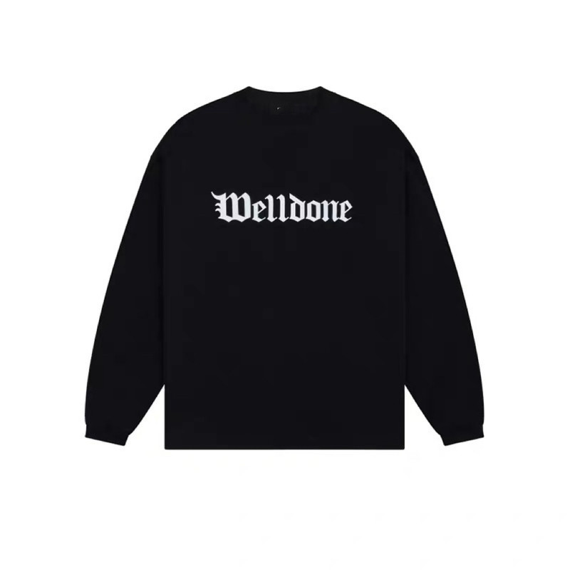 WE11DONE徐海乔同款梵文LOGO长袖