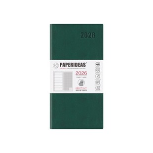 软面2026weeks手帐本周计划本Agenda日程本简约软皮PU记事本周历48k随身笔记本小巧便携本子企业定做定制LOGO