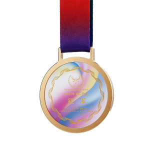 金属水晶奖牌定制儿童挂牌学生马拉松运动会比赛冠军金牌奖章定做