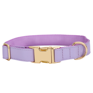 狗狗项圈刻字防丢定制中型犬超大型犬柯基高颜值玫红宠物脖圈颈圈