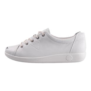 Ecco爱步女鞋秋季新款小白鞋 休闲系带板鞋 柔酷2号206503现货