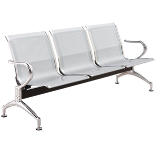 三人位排椅机场不锈钢长椅子医院等候诊椅公共联连排座椅输液椅