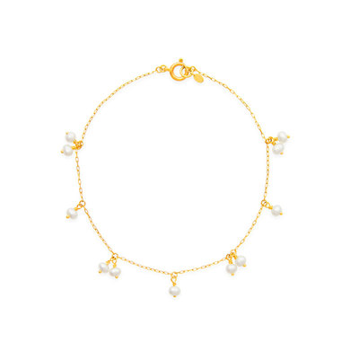 绝美超细迷你天然珍珠精致手链女