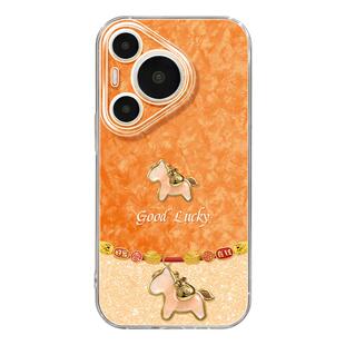 新年水晶小马适用华为Pura80手机壳P70pro本命年p60新款全包镜头p50新年10外壳Pura70Ultra喜庆Pura80pro过年