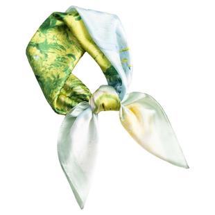 【26新款方巾合集】植物花卉印花丝巾撞色复古风女士小方巾轻奢感