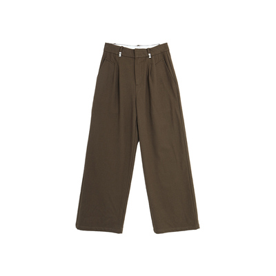 西町村屋百搭结构感设计通勤长裤