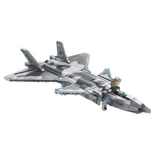 奇妙积木Keeppley歼20隐形飞机战斗机模型大国重器军事拼装玩具