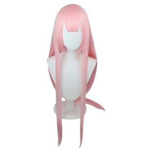 思越 DARLING in the FRANXX 02 cos假发长款粉色直发 国家队女主