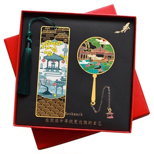 山东景点礼品趵突泉泰金属书签泰山蓬莱阁刘公岛孔子学院纪念品