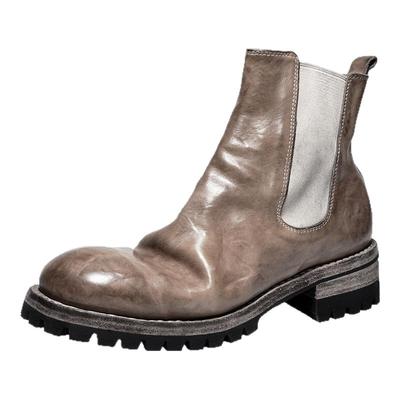 dreambox钧博防滑厚底增高男靴水洗马皮男士靴子2025新款切尔西靴