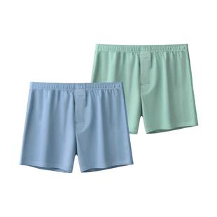 [2条]三枪男士阿罗裤纯棉家居短裤沙滩胖子大码内裤四角短裤