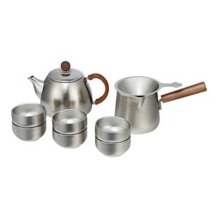 冰花纯钛泡茶壶耐高温防烫手户外旅行便携式功夫茶具泡茶器340ml