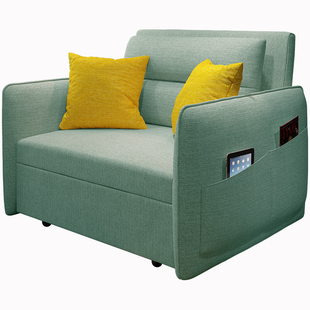 沙发床1.2米宽折叠两用 客厅sofa bed抽拉式梳化床推拉多功能90cm