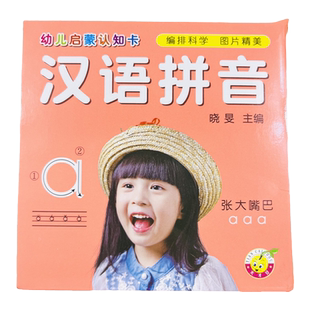 汉语拼音卡片安全撕不烂非挂图 幼升小拼音入门启蒙大卡图书0-3岁宝宝儿童声母韵母拼音早教卡aoe声母韵母带四声调拼音教具学习卡