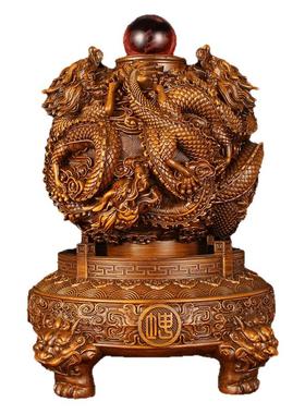 九转乾坤鼎摆件中式龙鼎招财客厅老板办公室装饰公司店铺开业送礼