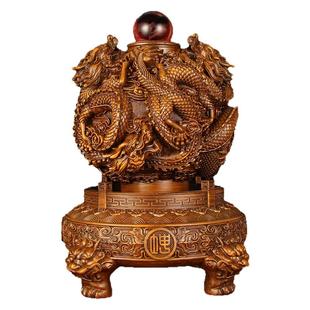 九转乾坤鼎摆件中式龙鼎招财客厅老板办公室装饰公司店铺开业送礼
