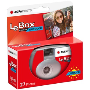 新版德国AGFA 爱克发彩色400度 27张 一次性胶卷相机 无闪光灯