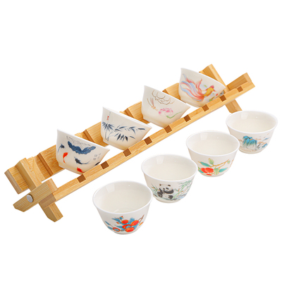 德化羊脂玉白瓷功夫小茶杯套装