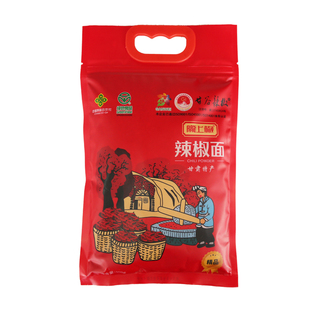甘肃陇上椒精品甘谷辣椒面500g天水麻辣烫油泼辣子香辣蘸料线椒
