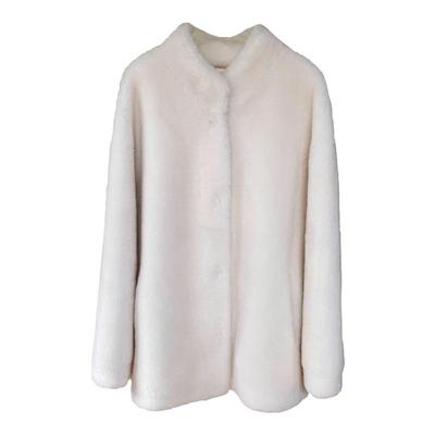 羊羔毛中长款立领年轻皮草外套女