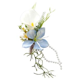 新郎新娘结婚胸花婚礼父母全套家人仿真襟花伴郎伴娘手腕花定制