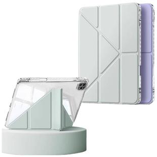 ipadair6保护壳2025ipadpro11寸保护套10适用苹果平板air5带笔槽第9代mini6硬壳4亚克力Y折13防弯三加y支架紫