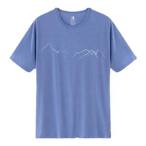 JANUS挪威美利奴羊毛t恤成人男图案短袖夏季排汗速干户外运动透气