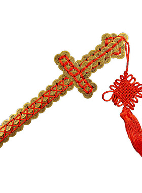 五帝铜钱剑道家装饰摆件宝剑林铜