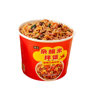 杂粮米拌饭冲泡米饭大份量免煮即食宿舍方便速食自热米饭宵夜解馋