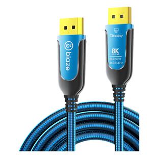 毕亚兹钢铠甲光纤DP1.4线8K高清线电竞240Hz高刷显示器线工程铠装