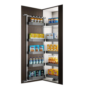 悍高希勒高柜连动拉篮大怪物联动零食柜厨房橱柜推拉多层储物柜