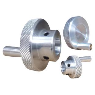 铝合金滚花手轮手柄圆形转动盘机床手摇轮滑台旋钮机械手轮盘把手