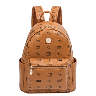 HelloKitty凯蒂猫双肩包包女复古老花通勤背包轻奢高级感学生书包