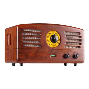 猫王妙播 猫王1胡桃木家居典藏收音机猫王音响无线蓝牙音箱复古礼