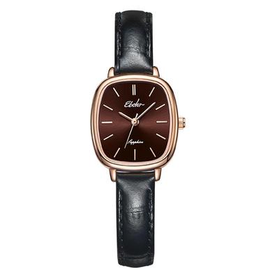 依波表简约复古小方表