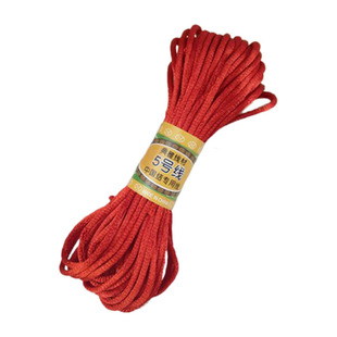 中国结线材5号红色手工diy编织中国结绳勾鞋制作饰品材料玉线手链