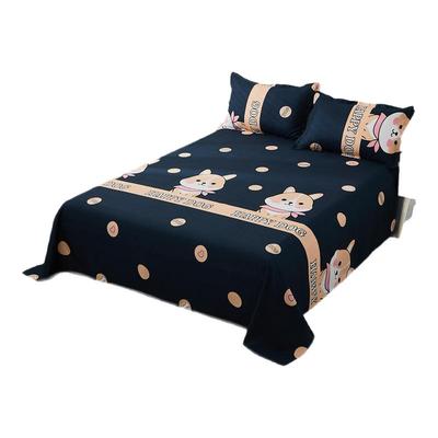 床单单件被单宿舍被罩三件套单人儿童男四季通用水洗非纯棉外贸