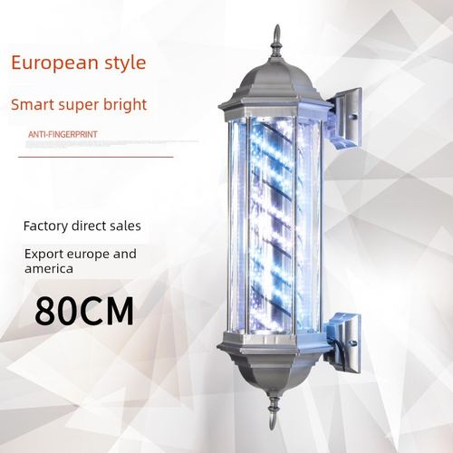 美发转灯理发店旋转加亮发廊户外复古简宫灯挂墙防水灯箱厂家