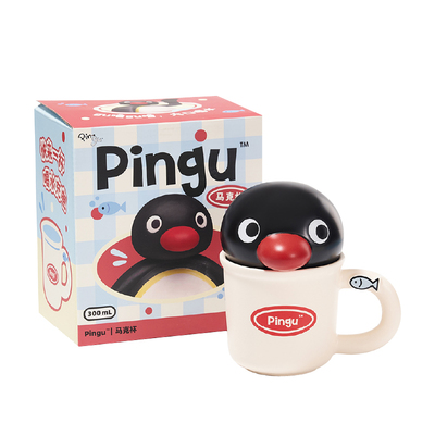 言仓Pingu正版联名陶瓷马克杯