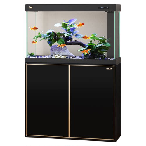 森森鱼缸微透底柜大型客厅家用生态金鱼缸玻璃底过滤免换水水族箱