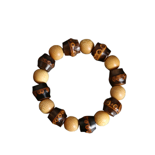 精品天然老紫竹鞭手串文玩男女款实心金丝老玉竹手链竹制手持送礼