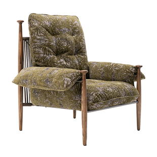 极简概念/女王椅/法式复古实木沙发椅家用看书椅简约休闲椅单椅